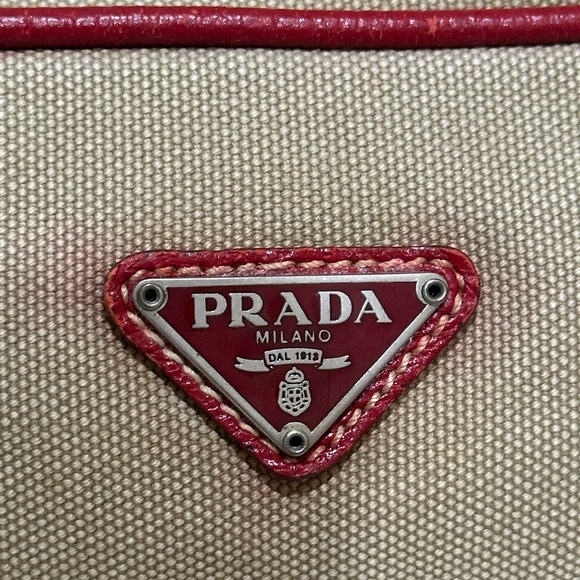 Prada Canvas & Leather Pochette - Picture 2 of 15